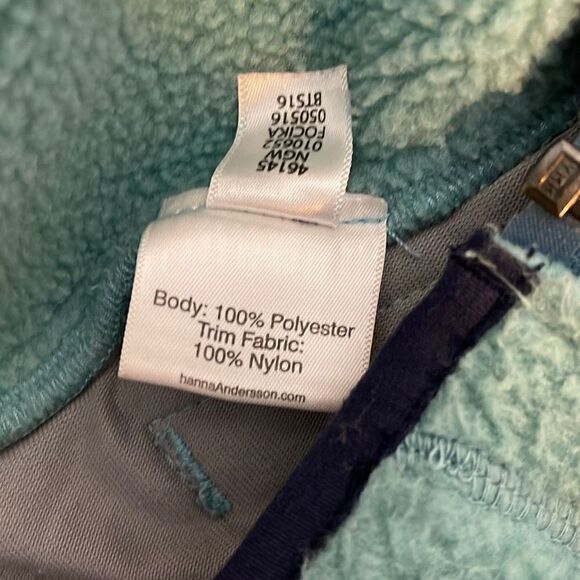 Hanna Andersson Girls Headed Out Sherpa Fleece Vest 100/4 - Picture 5 of 5